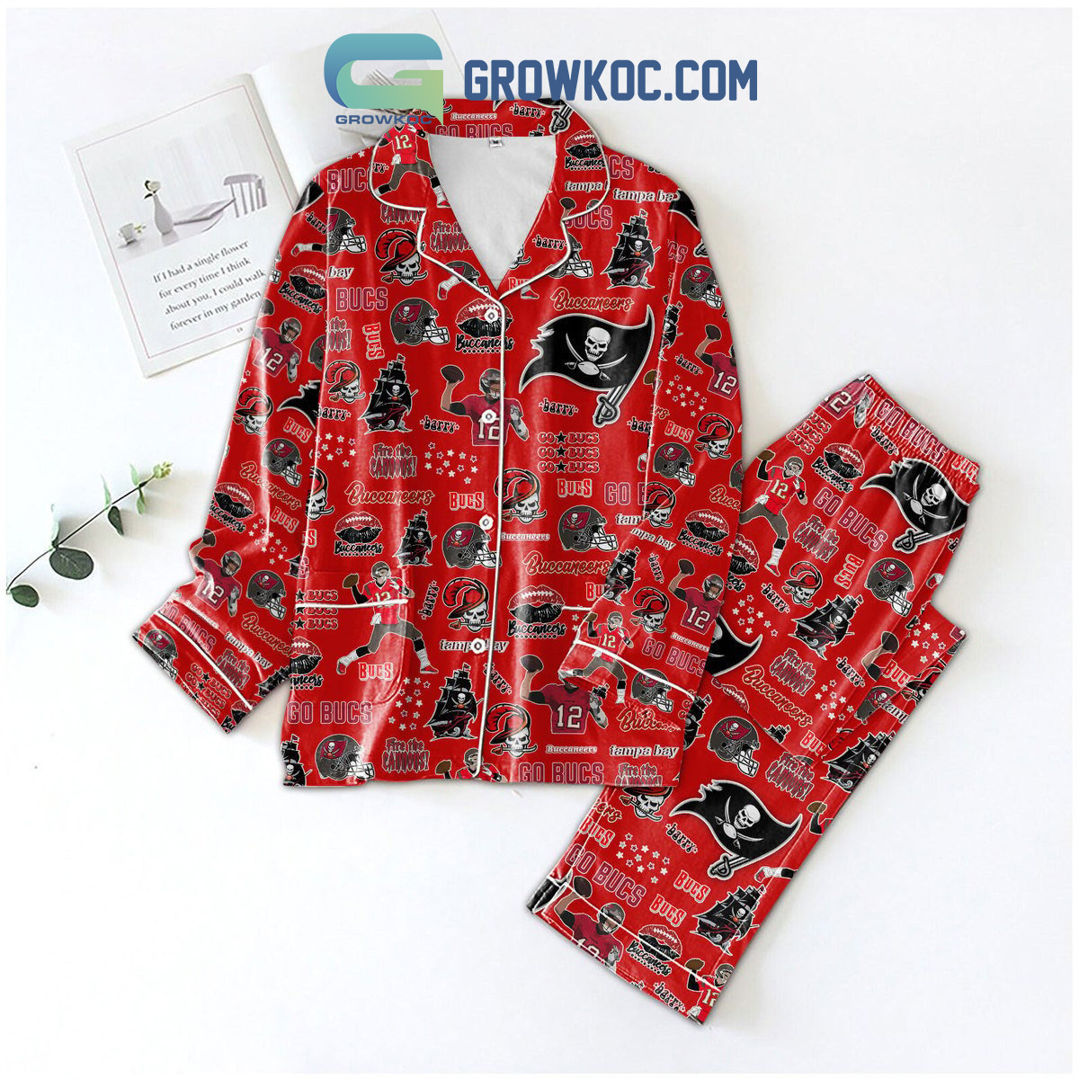 Tampa Bay Buccaneers Go Bucs Fire The Cannons Pajamas Set