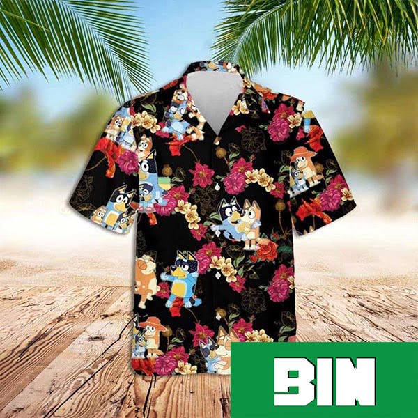 Bluey Hawaiian Shirt Bluey Birthday Summer 2023 Hawaiian Shirt