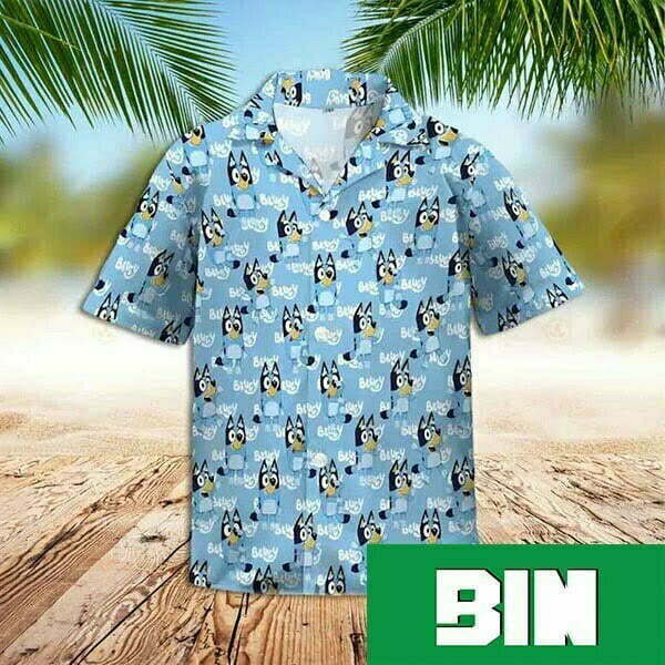 Bluey Hawaiian Shirt Funny Bluey Dog Summer 2023 Hawaiian Shirt