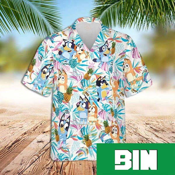 Bluey Hawaiian Shirt Kids Bluey Summer 2023 Hawaiian Shirt