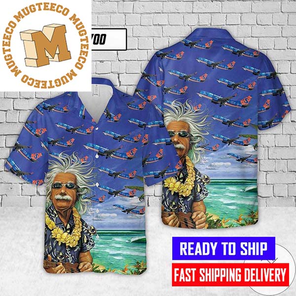 Boeing 737-700 Sun Country Airlines Albert Einstein In Hawaii Hawaiian Shirt