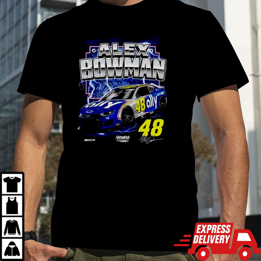 Hendrick Motorsports Team Collection Black Alex Bowman Ally Darlington Throwback Shirt