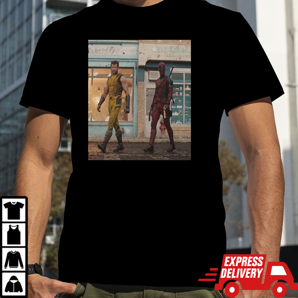 Hugh Jackman As Wolverine And Ryan Reynolds As Deadpool In Deadpool And Wolverine shirt