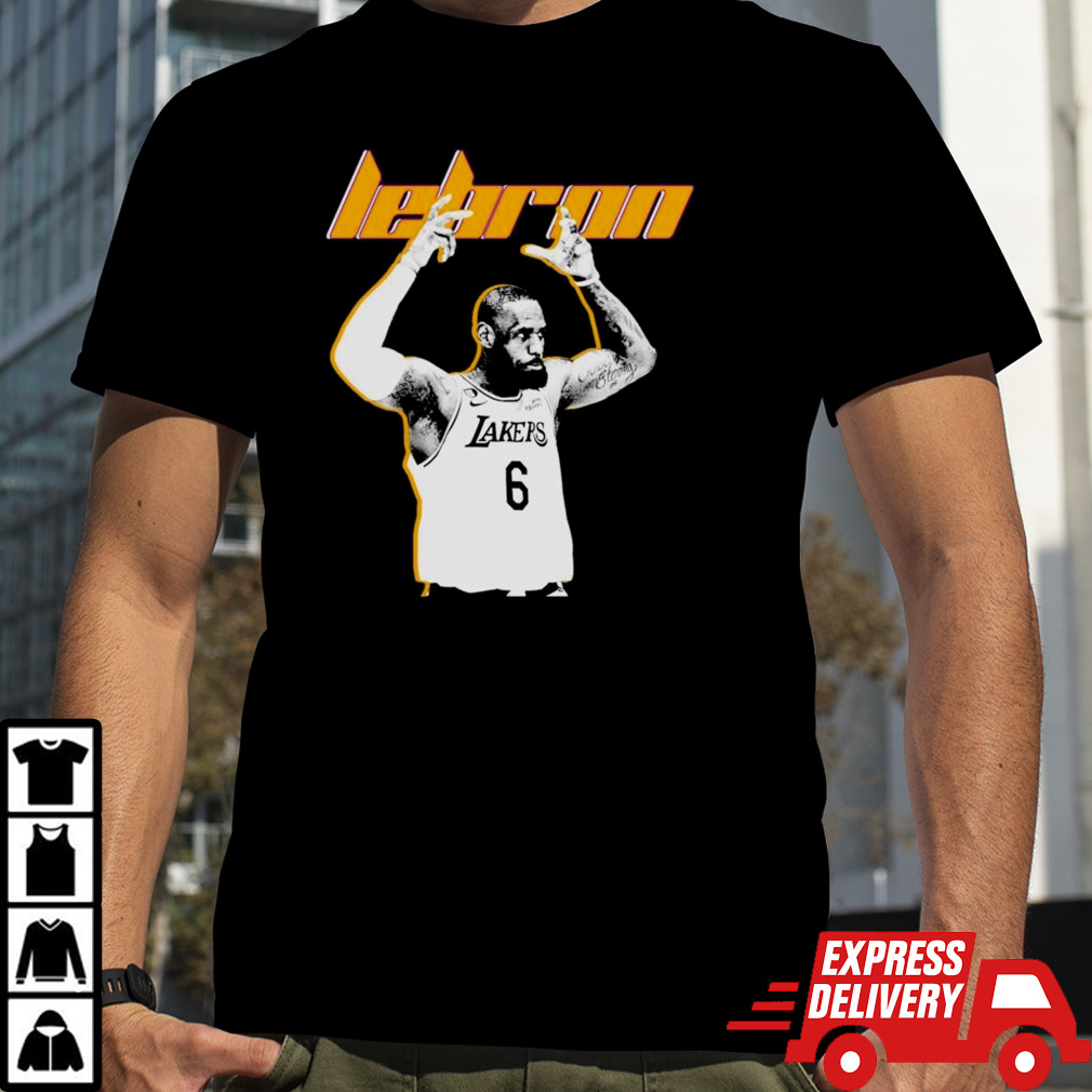 Lebron James 6 Los Angeles Lakers Basketball Player T-shirt