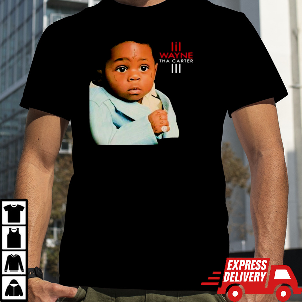 Lil Wayne Tha Carter III Album cover portrait shirt