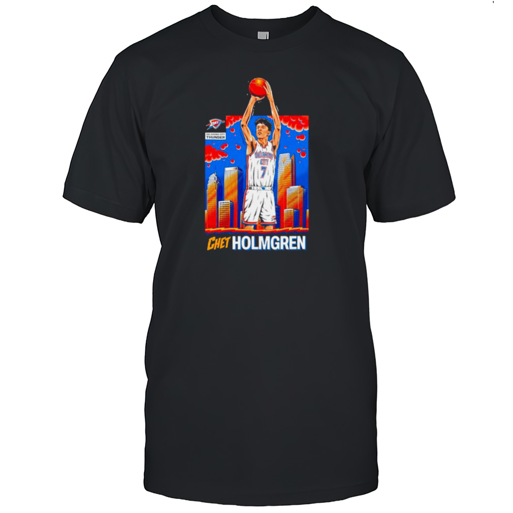 Oklahoma City Thunder Chet Holmgren skyline shirt
