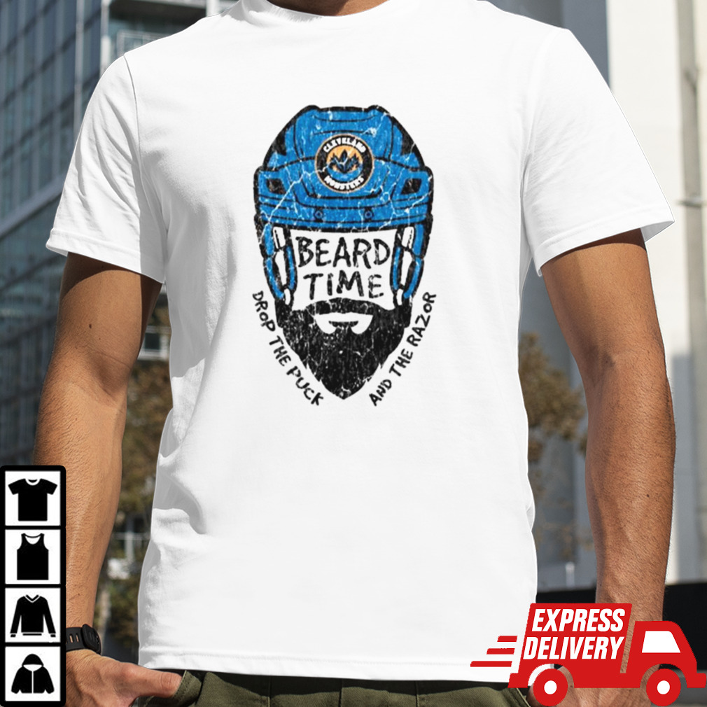 Cleveland Monsters beard time drop the puck and the razor shirt