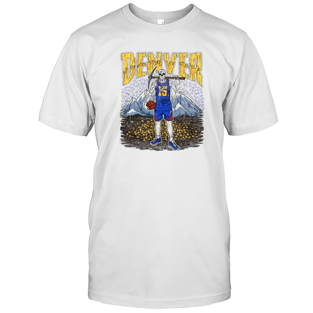 Dead Skeleton Denver Nuggets Basketball Shirt