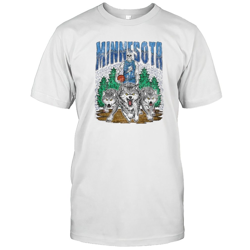 Dead Skeleton Minnesota Timberwolves Basketball Shirt