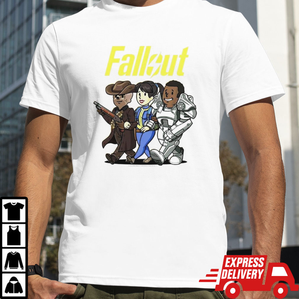 Fallout cartoon trio shirt