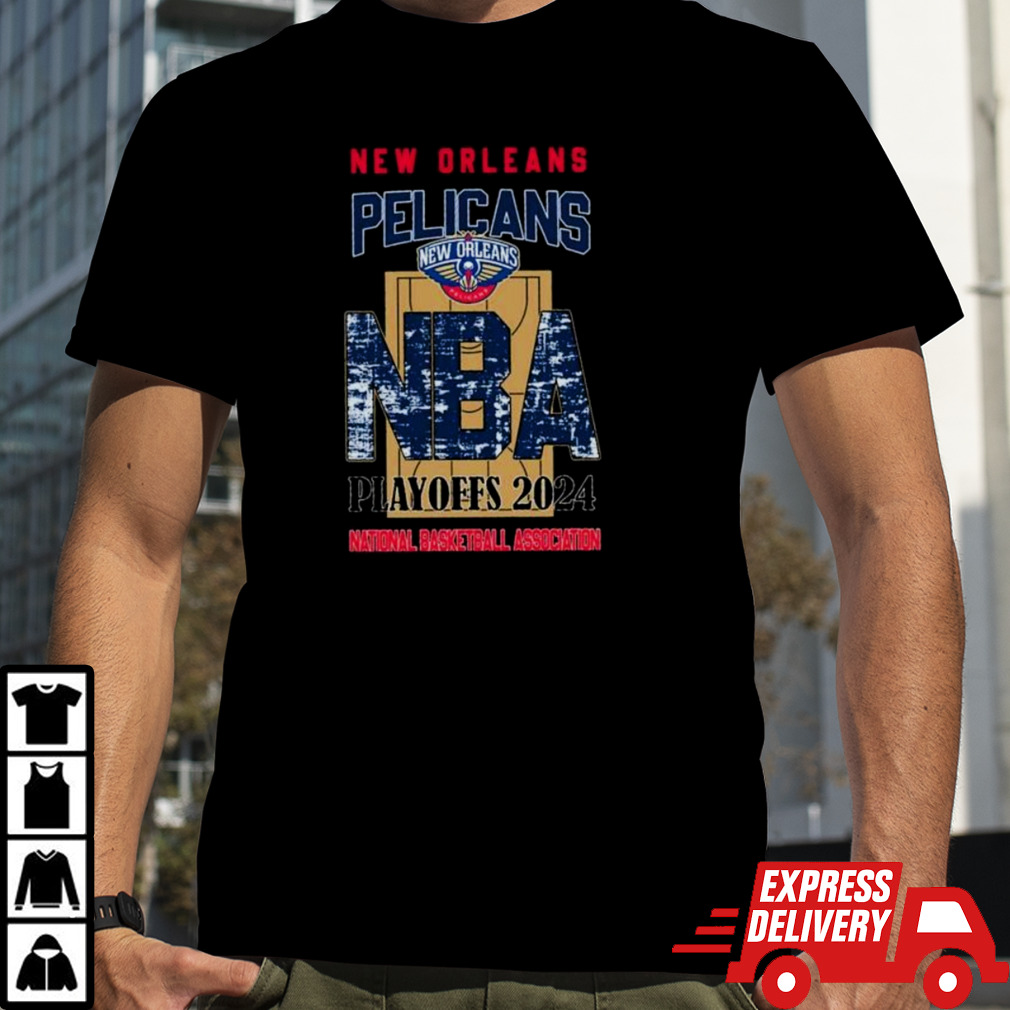 New Orleans Pelicans NBA Playoffs 2024 Stadium Art Fan shirt