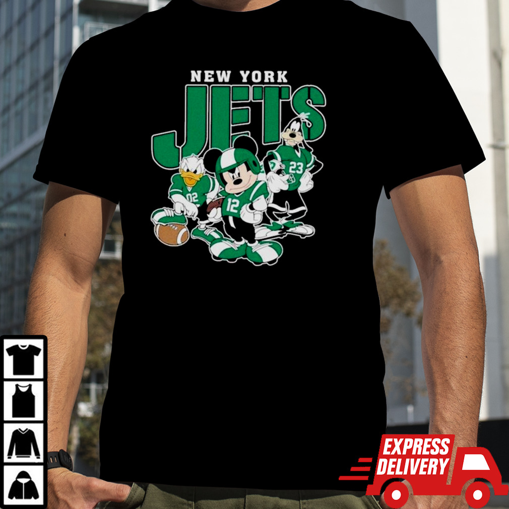 New York Jets Mickey Donald Duck And Goofy Football Team 2024 Shirt