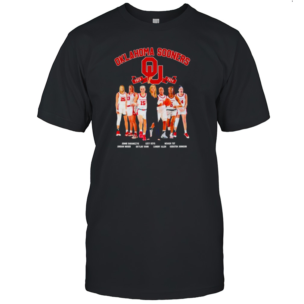 Oklahoma Sooners Women’s Basketball Team 2023-2024 Shirt