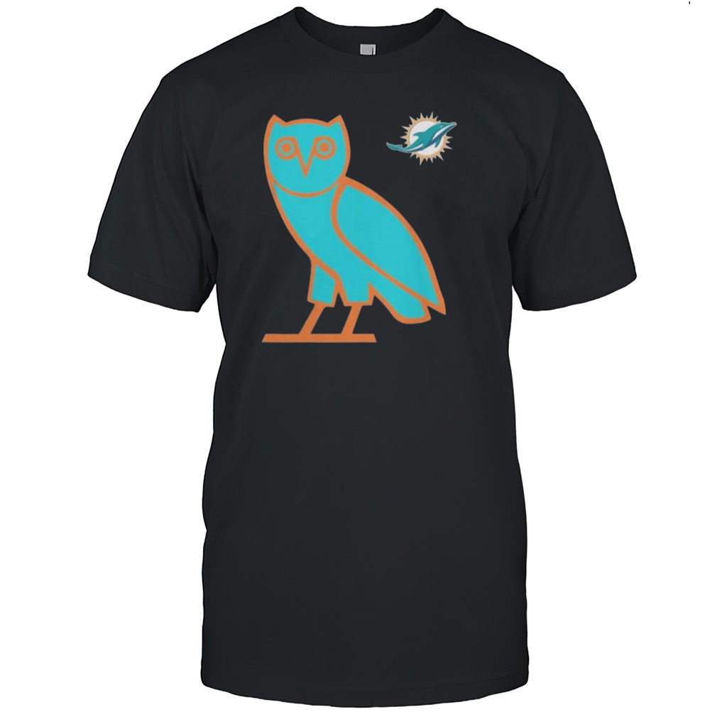 Ovo X Nfl Miami Dolphins Og Owl T-Shirts