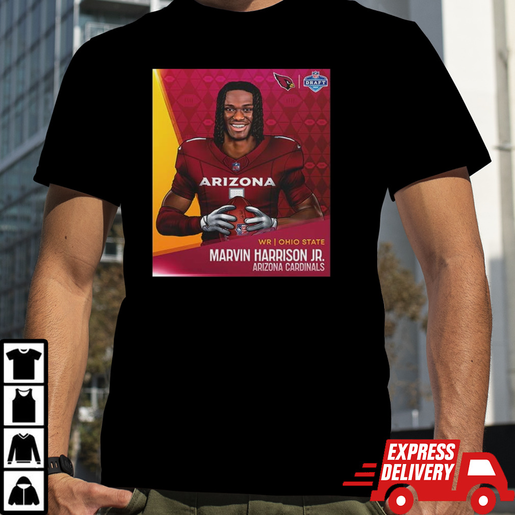 NFL Draft 2024 WR Ohio State Marvin Harrison Jr Arizona Cardinals shirt