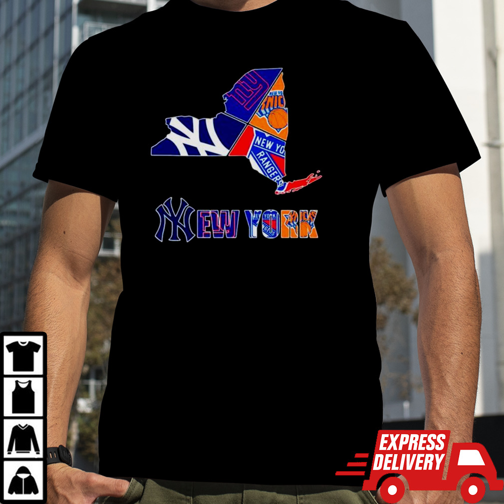 New York Rangers New York Giants New York Yankees Proud fan shirt