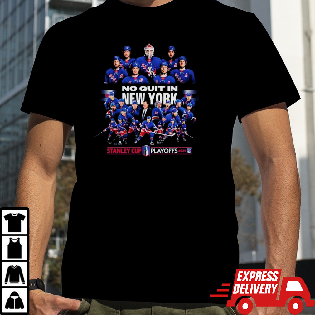 New York Rangers No Quit In New York Stanley Cup Playoffs 2024 T-shirt