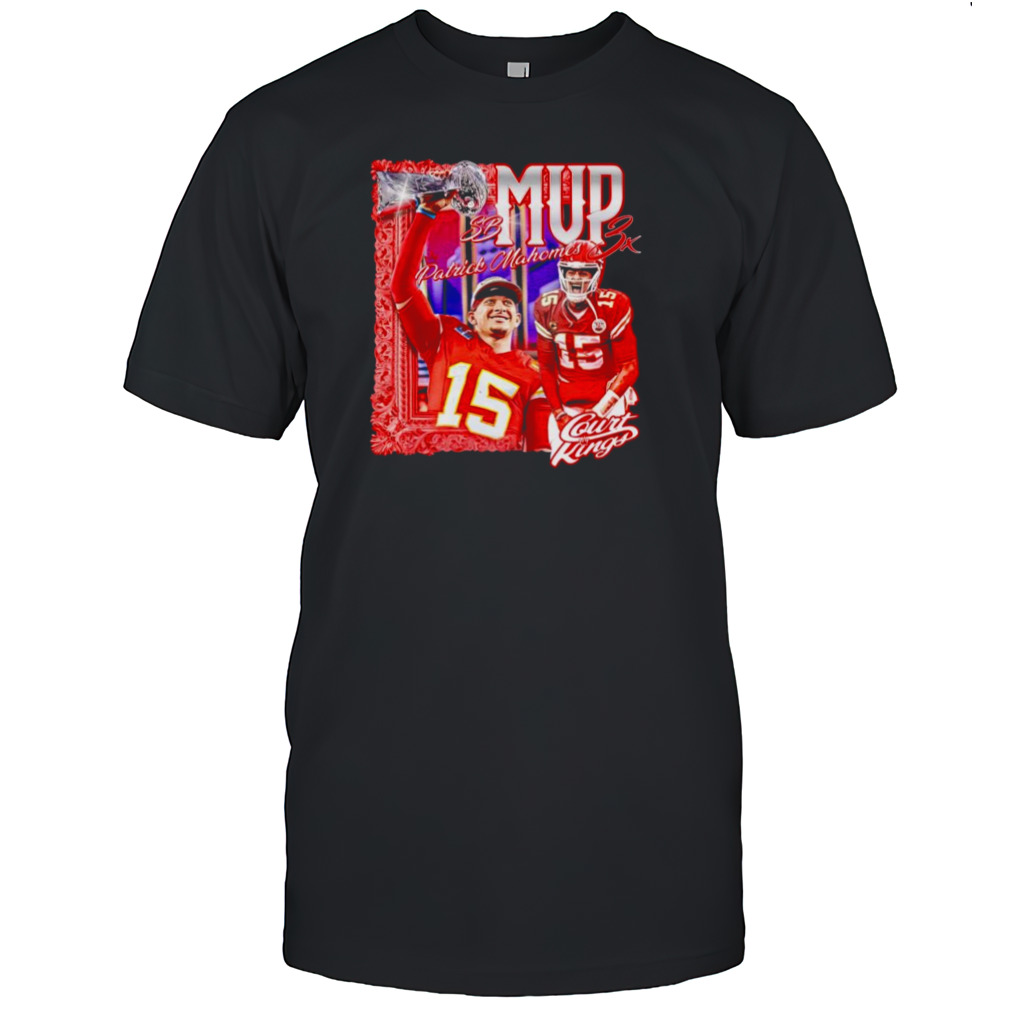Patrick Mahomes 3 Time Superbowl MVP shirt