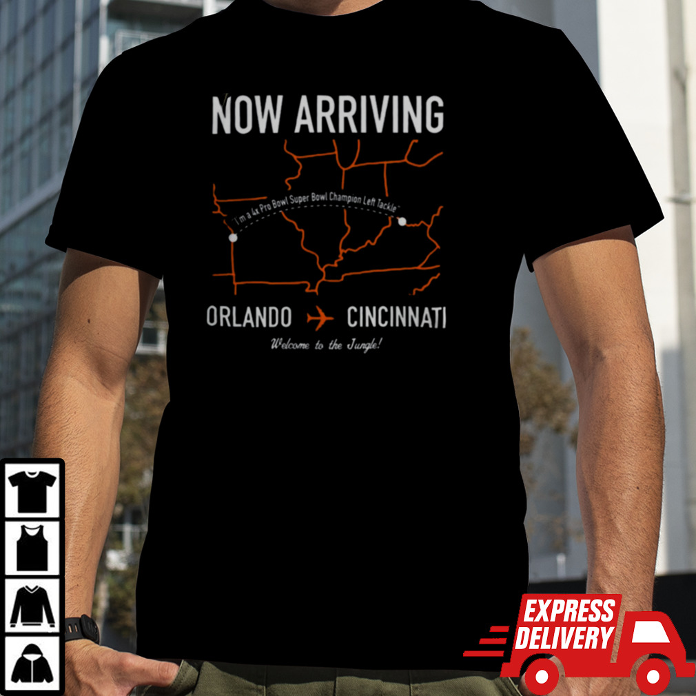 Now Arriving Orlando Brown Jr To Cincinnati Hoodie Cincy Shirts