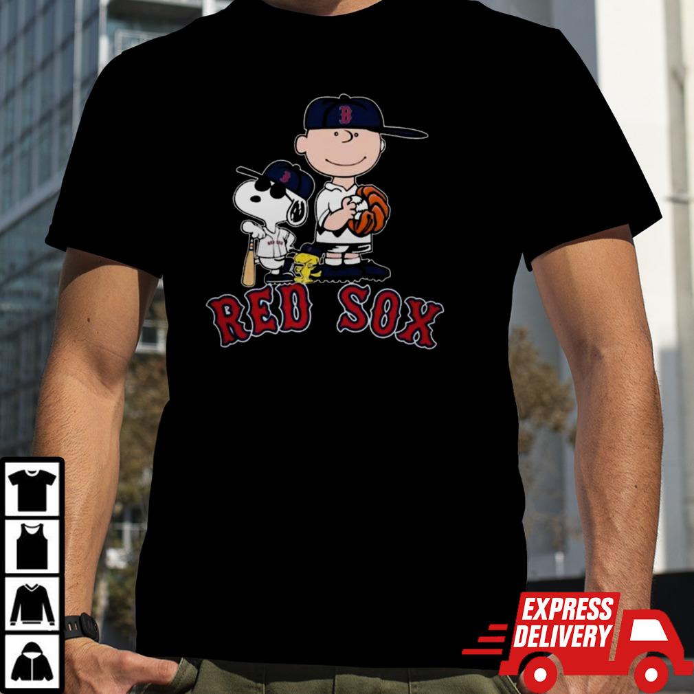 Peanuts Characters Boston Red Sox Baseball 2024 Shirt