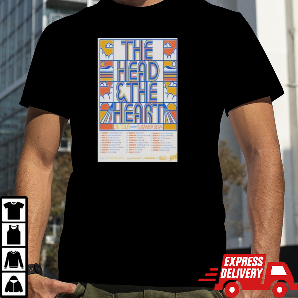 Poster The Head and The Heart Show Summer 2024 Poster Shirt