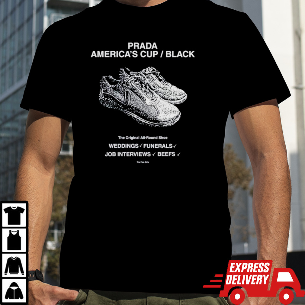 Prada America’s cup black the s allround shoe weddings funerals job interviews beefs shirt