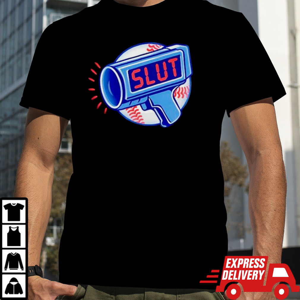 Radar Slut baseball logo shirt