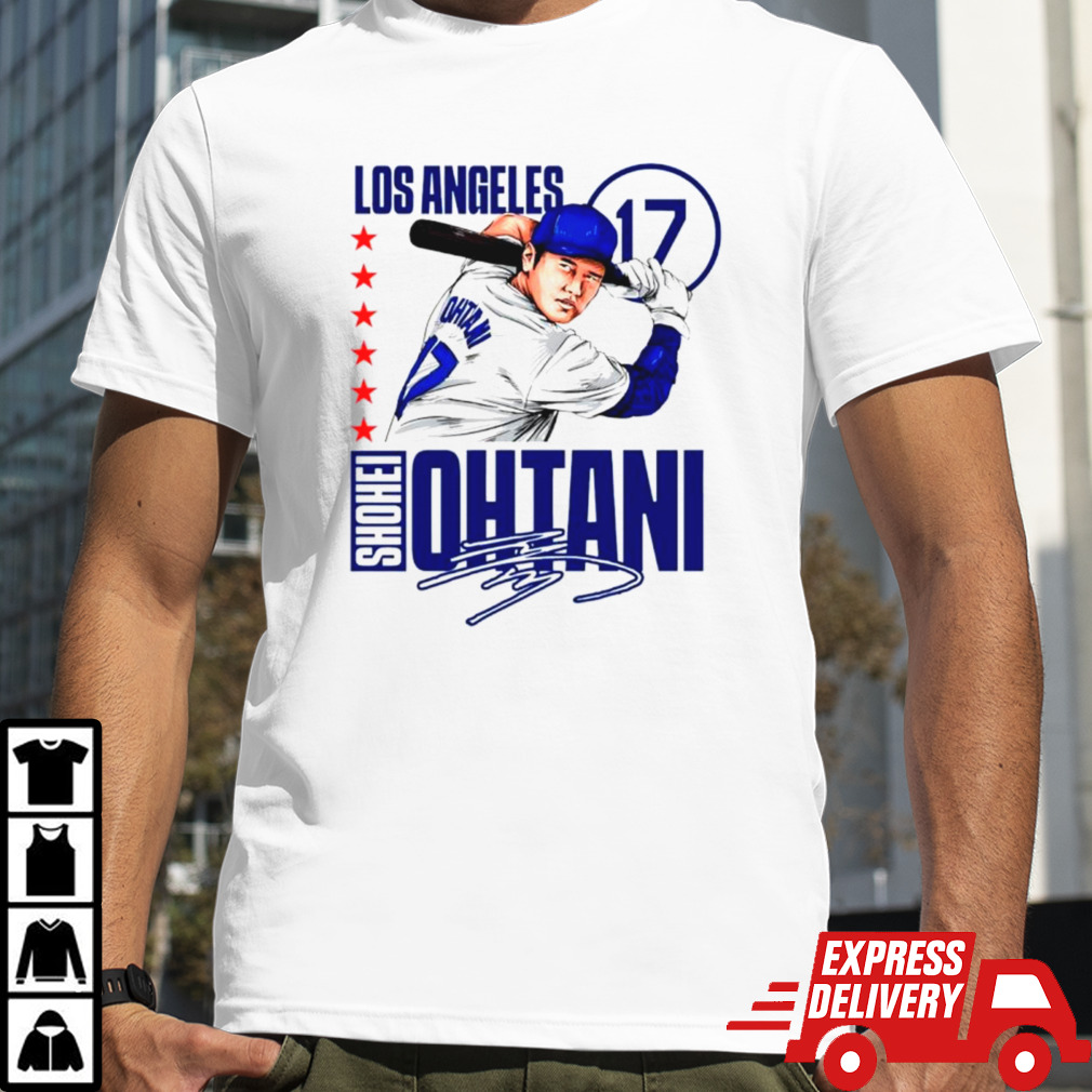 Shohei Ohtani 17 Los Angeles Dodgers Baseball Player signature shirt