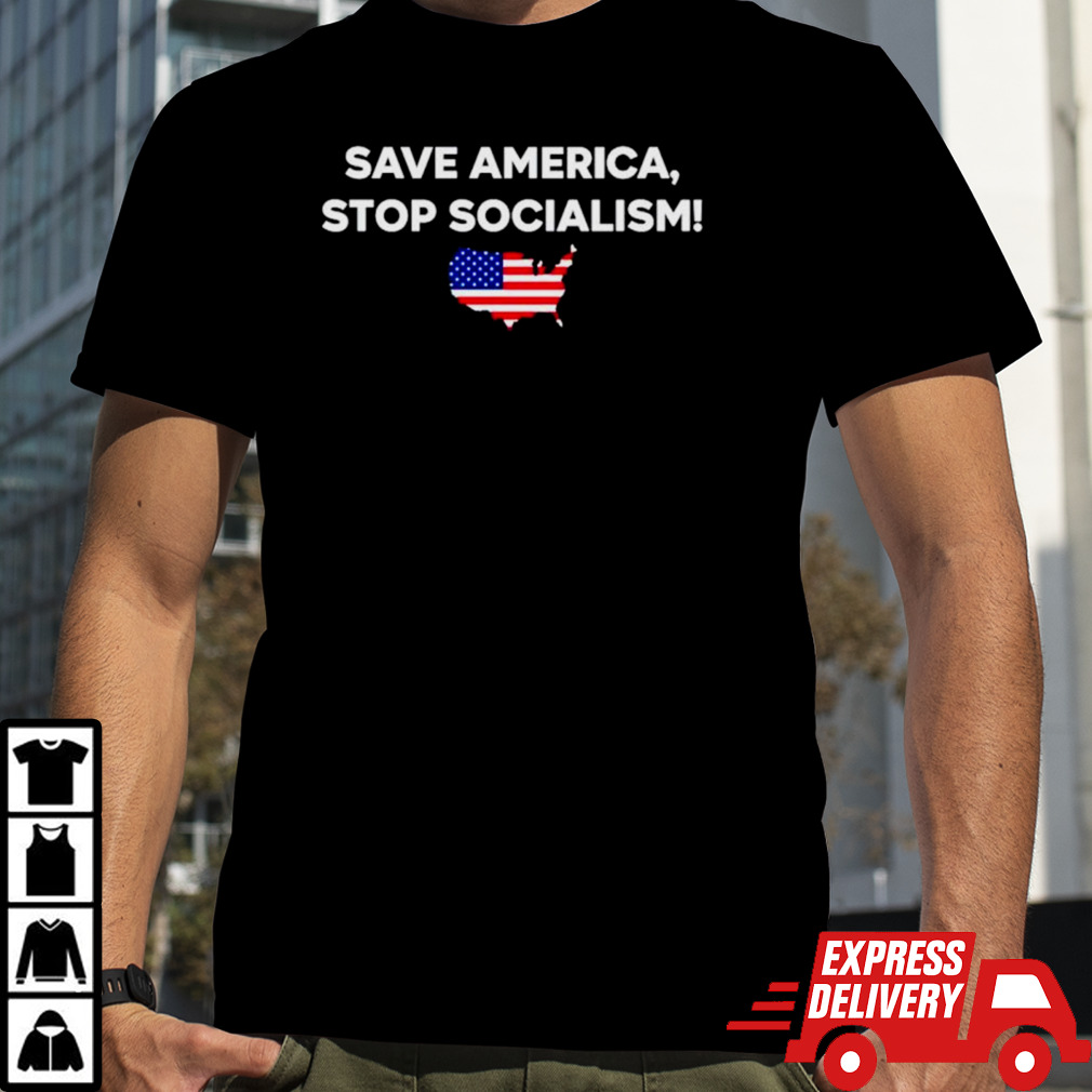 Save America stop socialism USA flag shirt