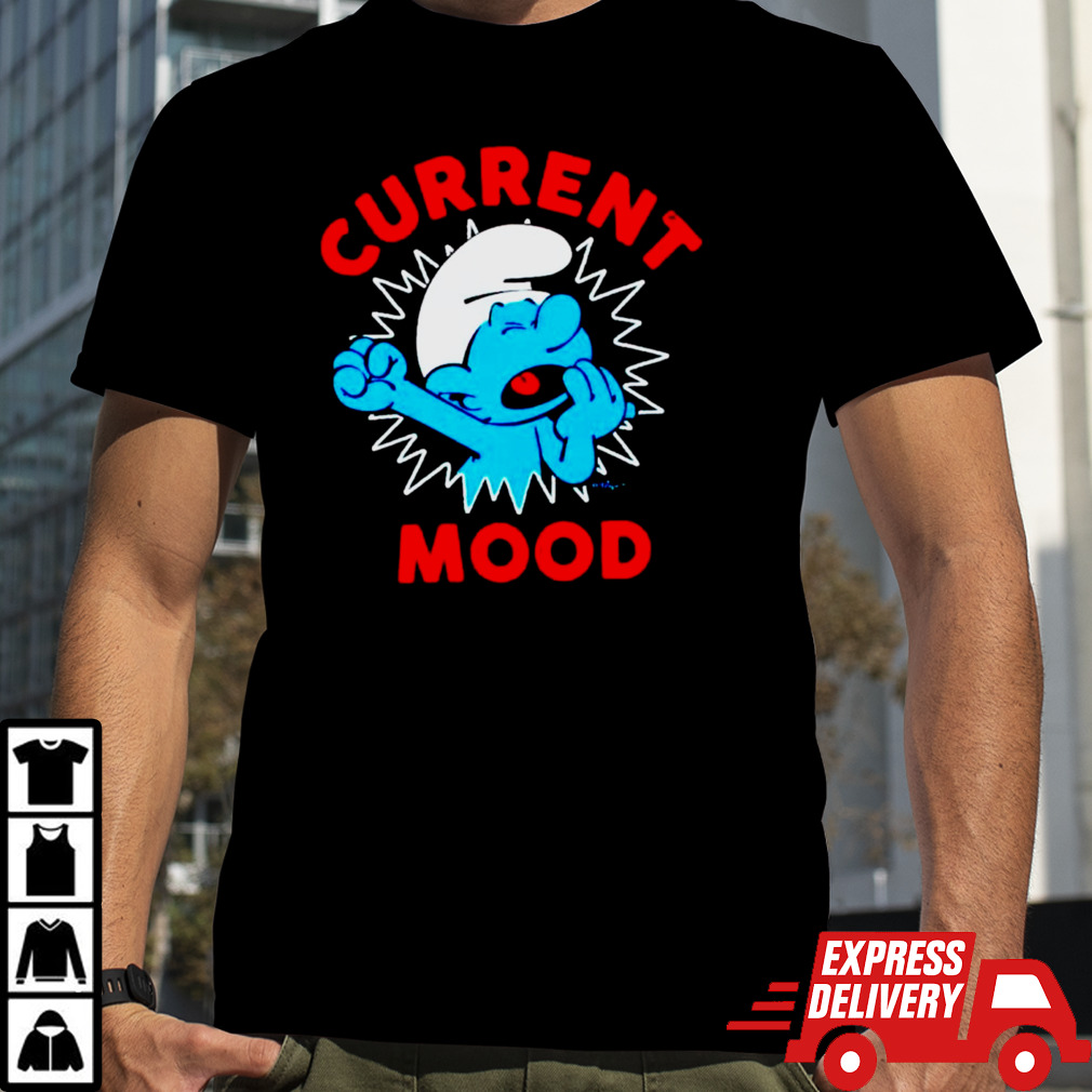 Smurfs sleepy current mood shirt