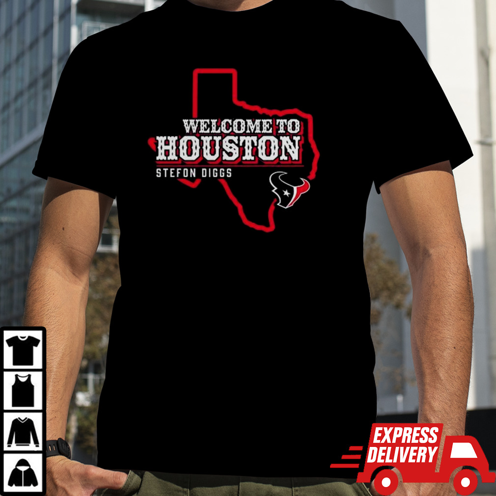 Stefon Diggs Navy Houston Texans Welcome to Houston Shirt