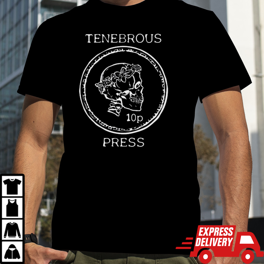 Tenebrous Press Skull & Laurel Straight Cut T-shirt