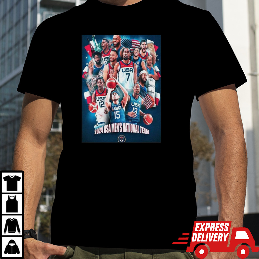 The 2024 Usa Men’s National Team Usa Basketball T-shirt