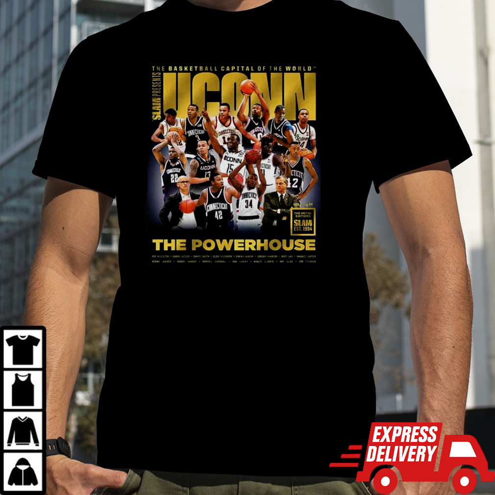 The Basketball Capital Of The World The Metal Editions Slam Est 1994 Uconn Huskie T-Shirt