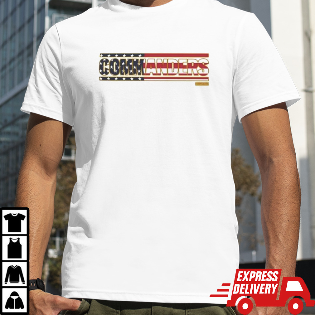 Washington Commanders Flag Script Franklin Shirt