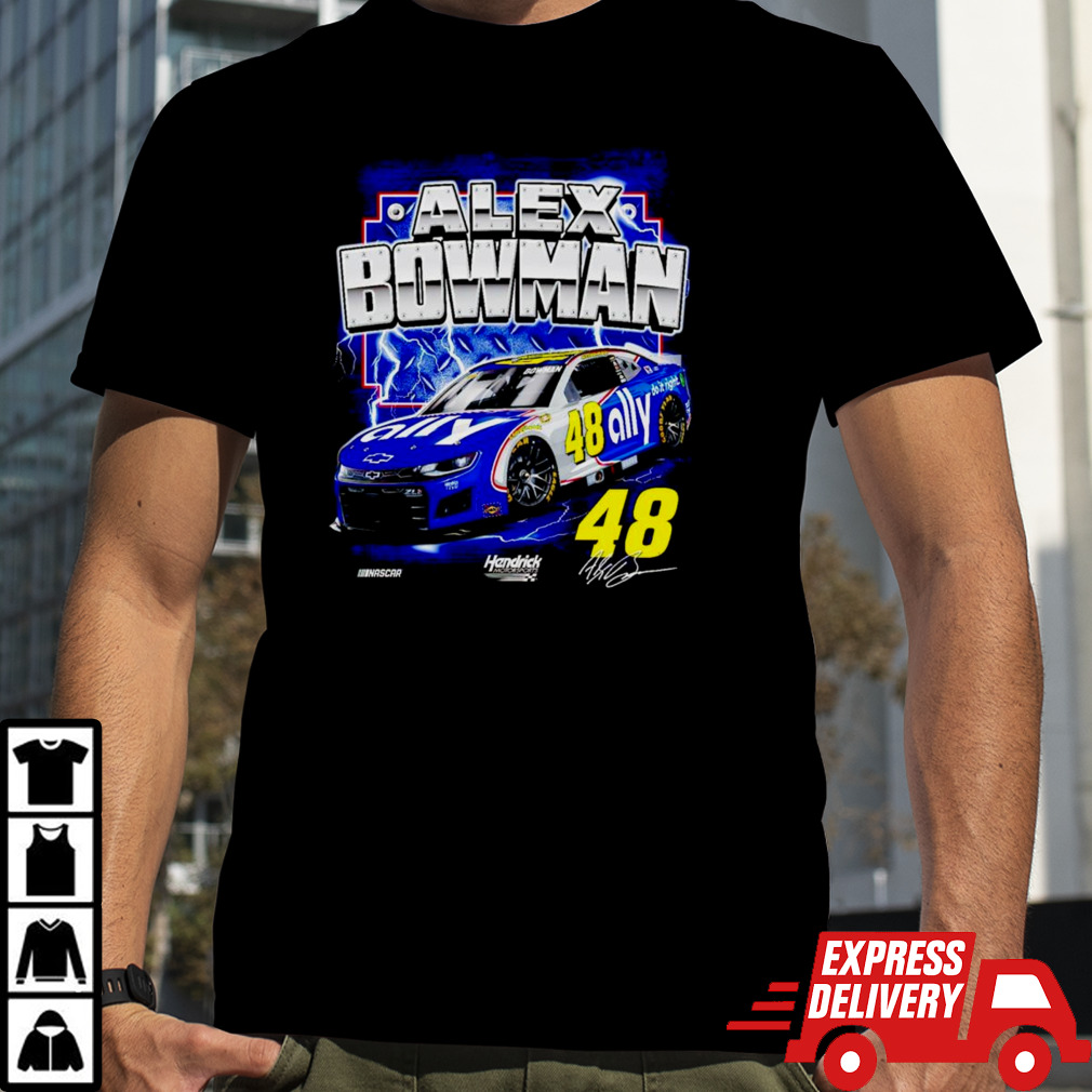 Alex Bowman Hendrick Motorsports Team Collection Ally Darlington Throwback shirt