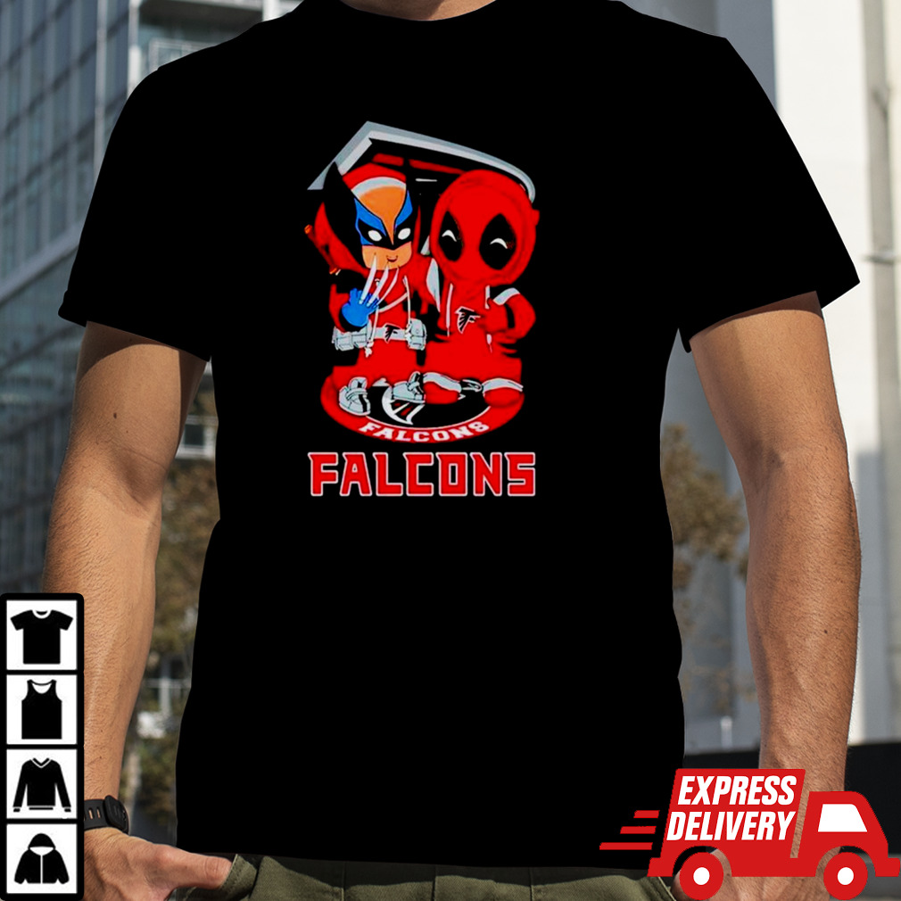 Atlanta Falcons Marvel Wolverine and Deadpool true friends shirt