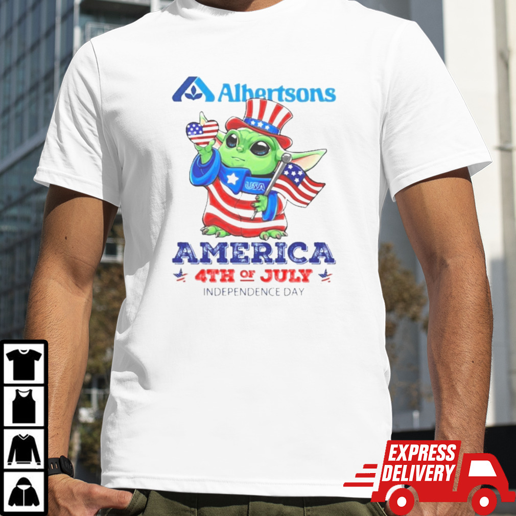 Baby Yoda ALBERTSONS America 4th Of July Independence Shirt