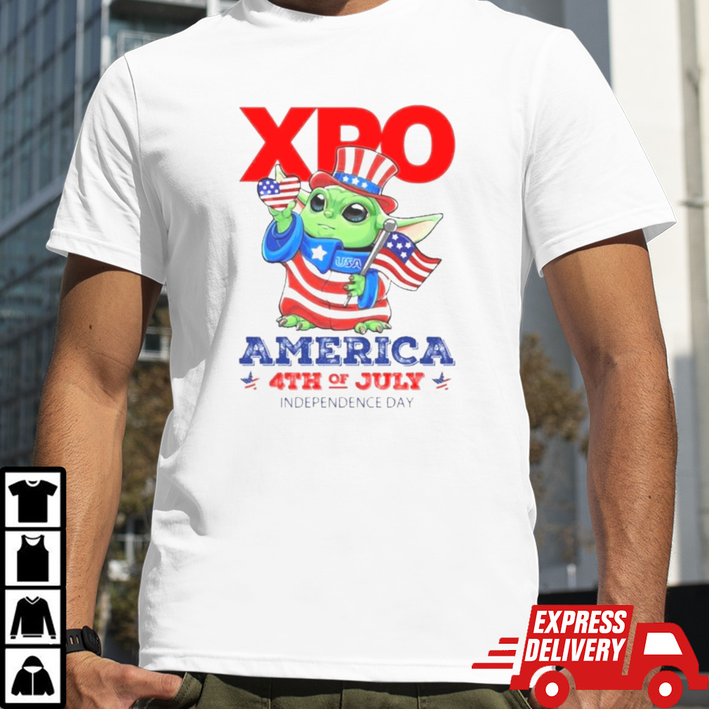 Baby Yoda XPO America 4th Of July Independence Shirt