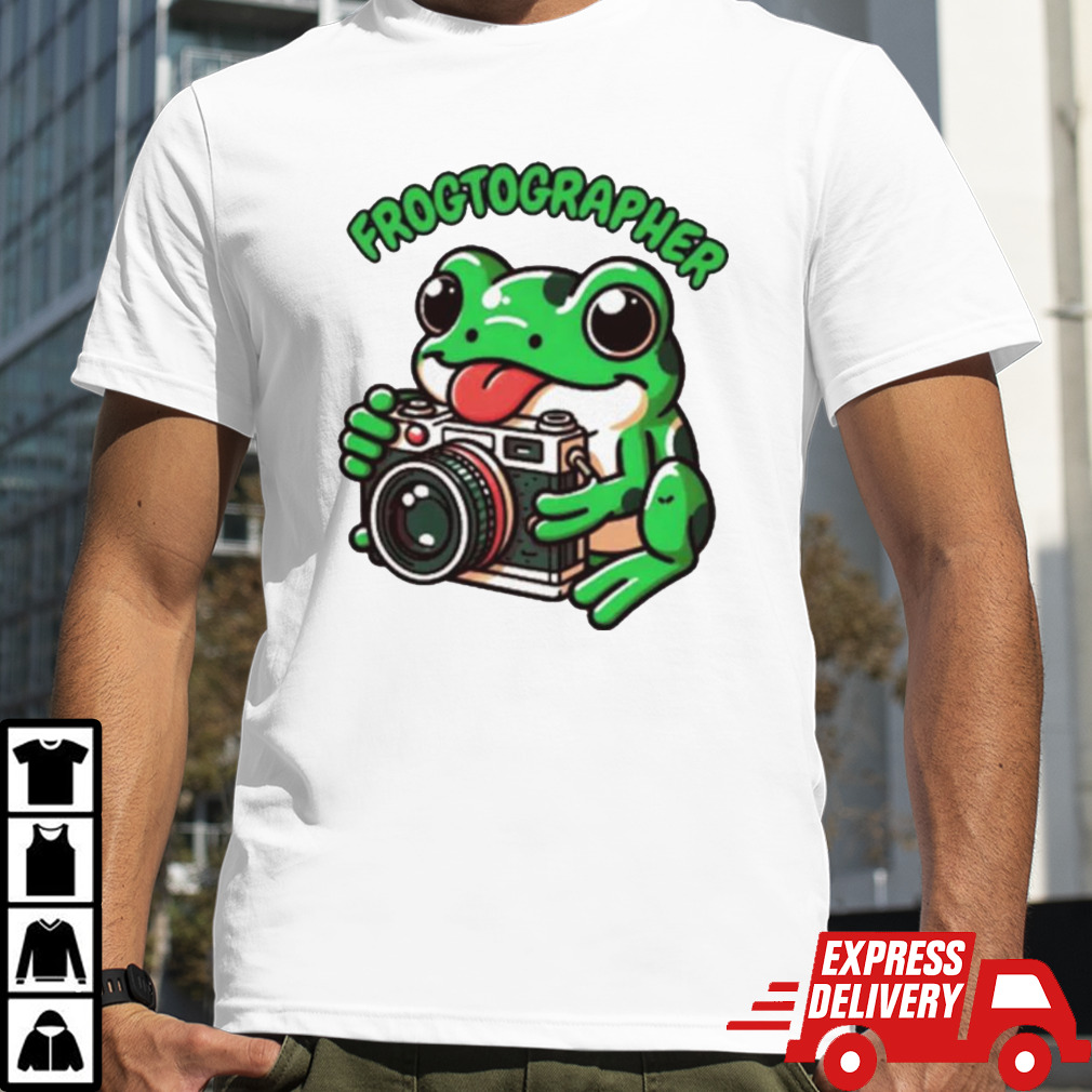 Frog photographer shirt