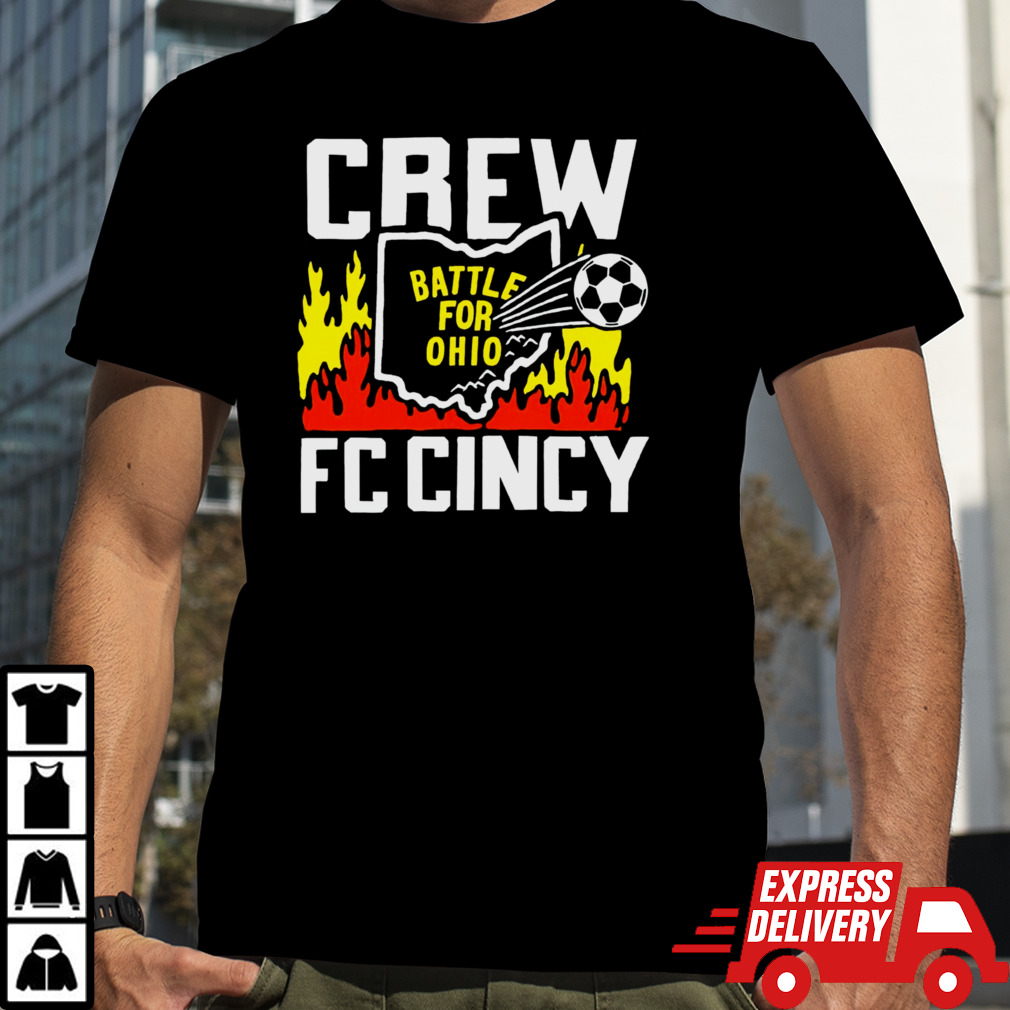 Battle for Ohio crew and FC Cincy shirt