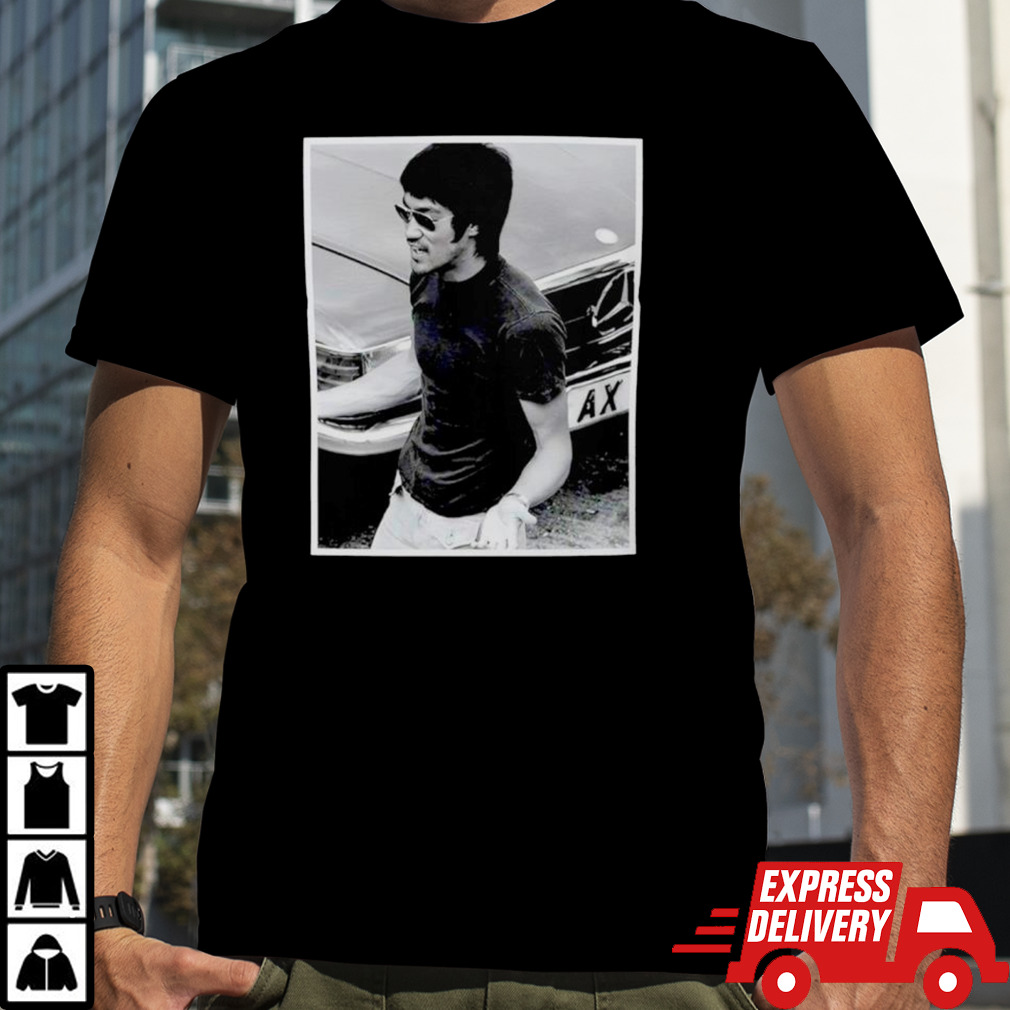 Bruce Lee and his ride shirt