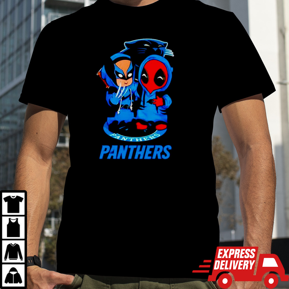 Carolina Panthers Marvel Wolverine and Deadpool true friends shirt