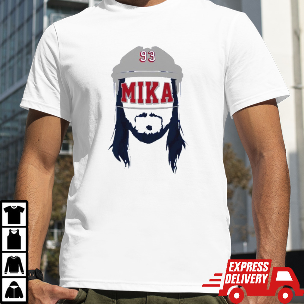 Mika Zibanejad blank face shirt