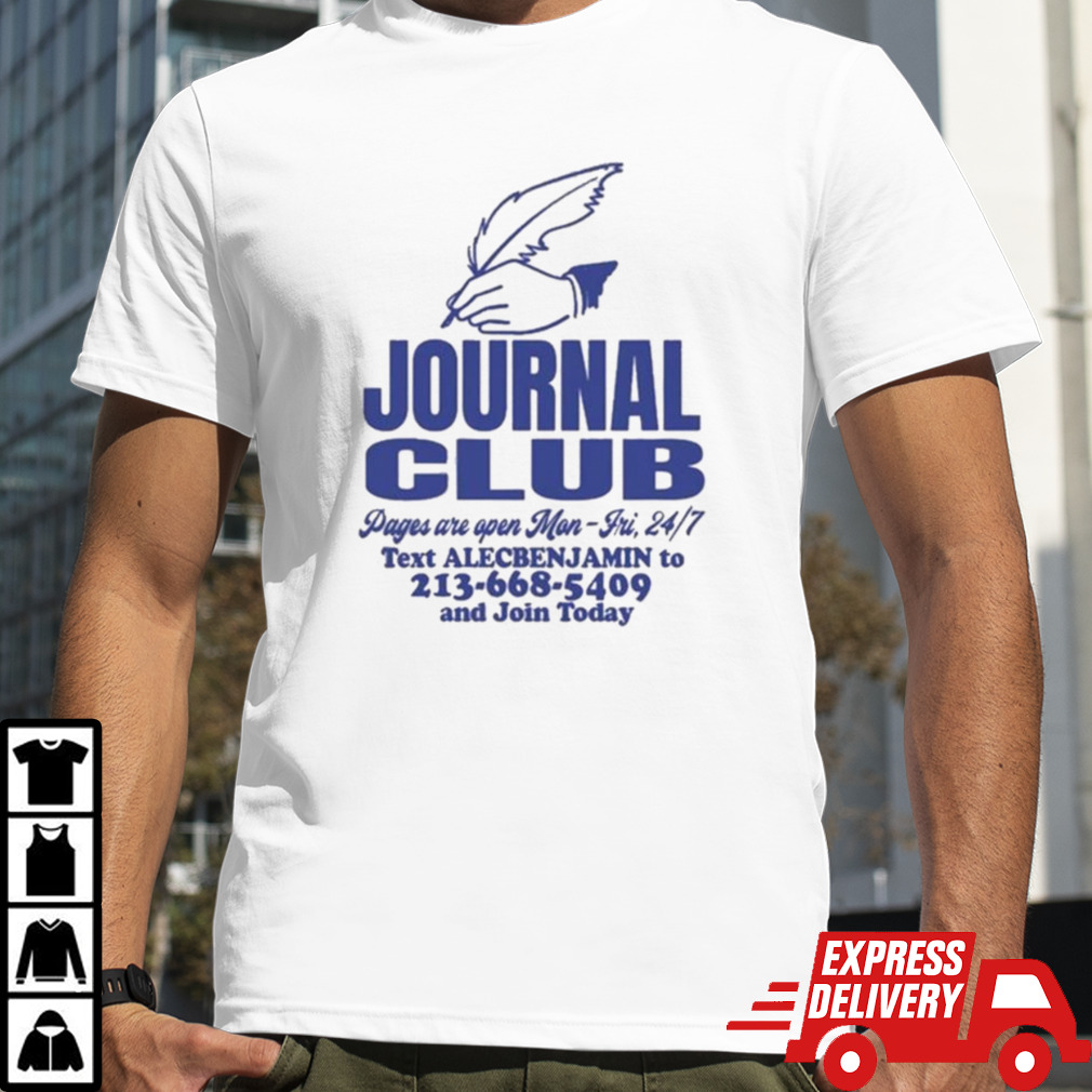 Alec Benjamin Journal Club shirt