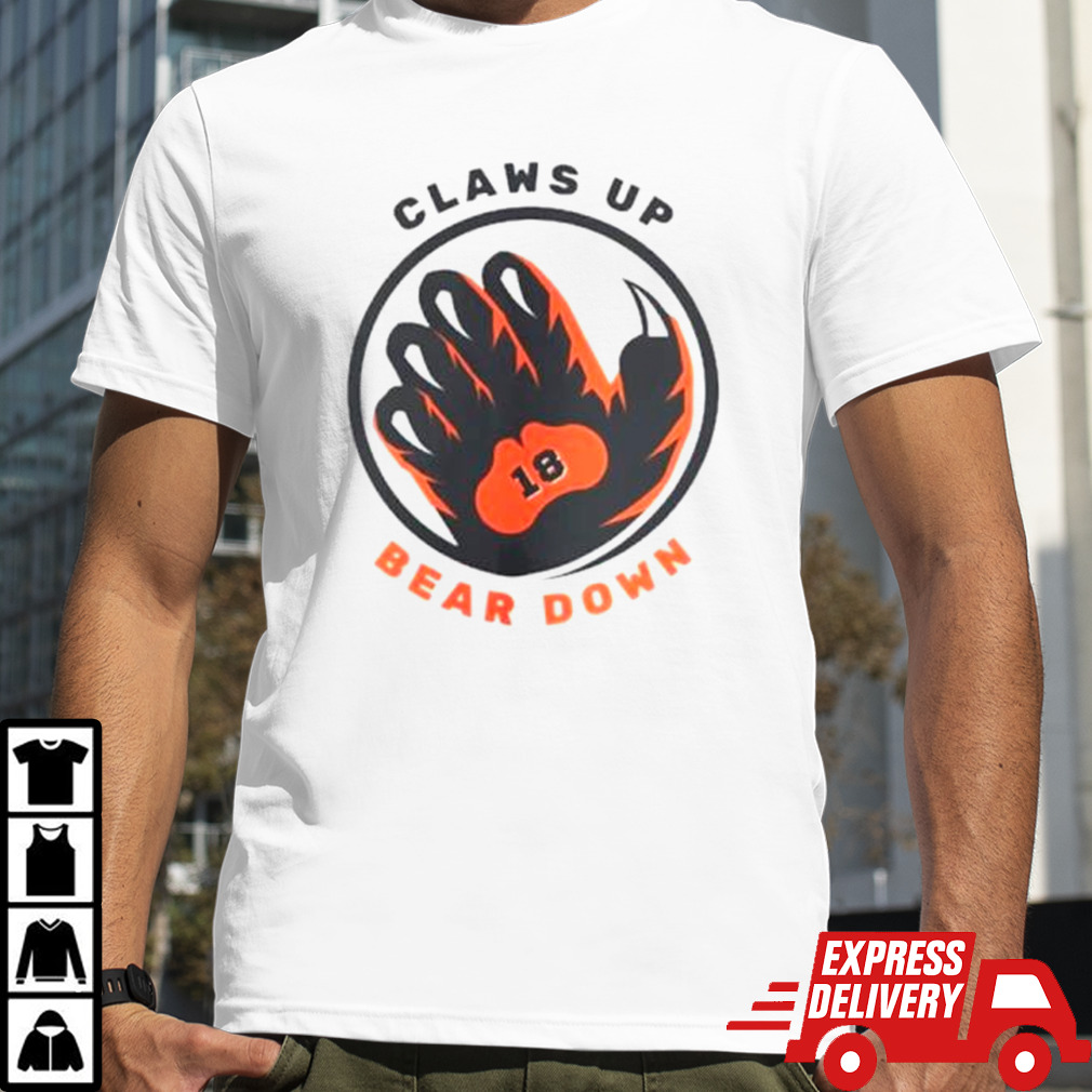 Caleb Williams Chicago Bears claws up bear down shirt