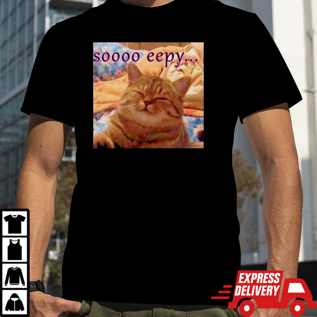 Cat soooo eepy meme shirt