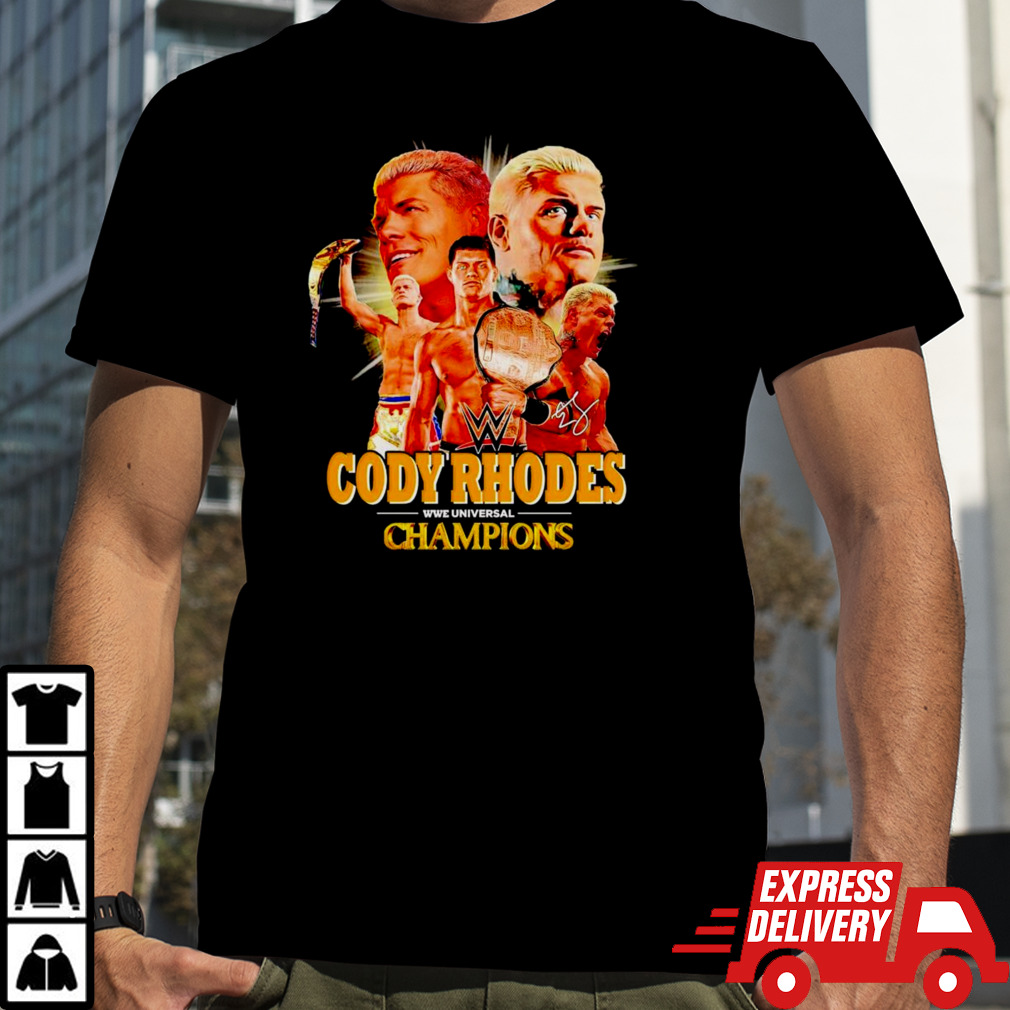 Cody Rhodes WWE Universal Champions signature shirt