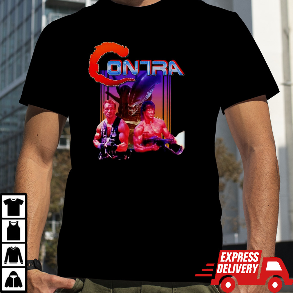 Contra Commando and Rambo shirt