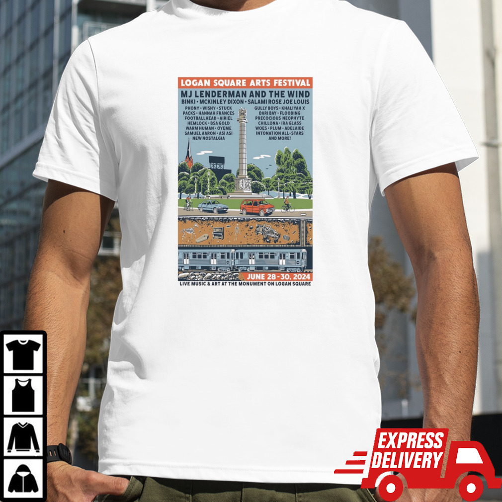 Logan Square Arts Festival 2024 Poster shirt